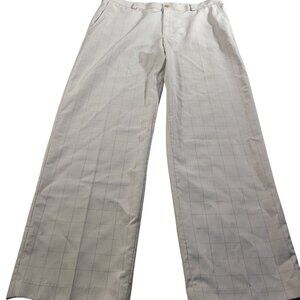Izod Golf Pants Mens 38x32 Beige Laid Straight Performance